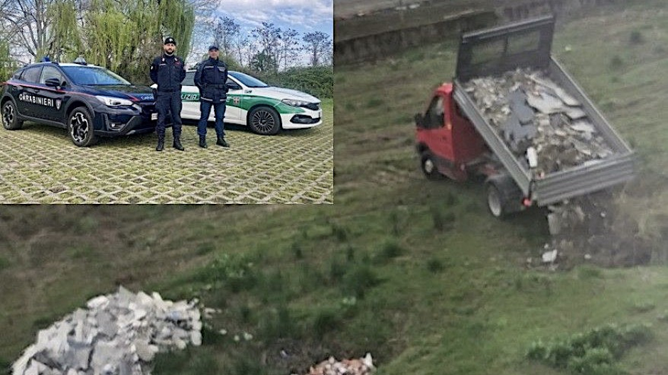 Novara, scarica macerie in un campo: individuato e denunciato dopo segnalazione